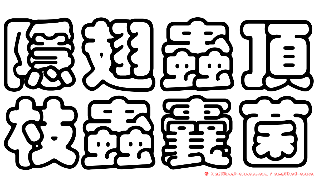 隱翅蟲頂枝蟲囊菌
