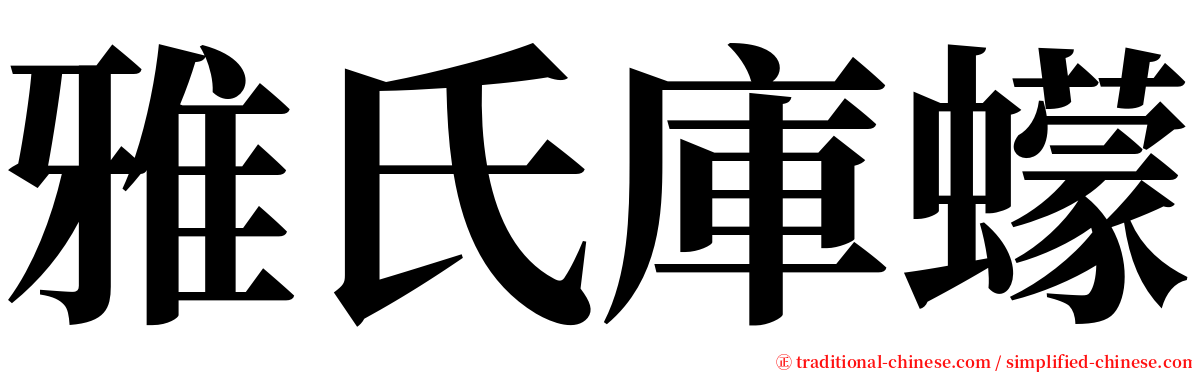 雅氏庫蠓 serif font