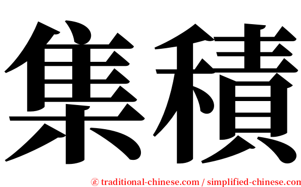 集積 serif font