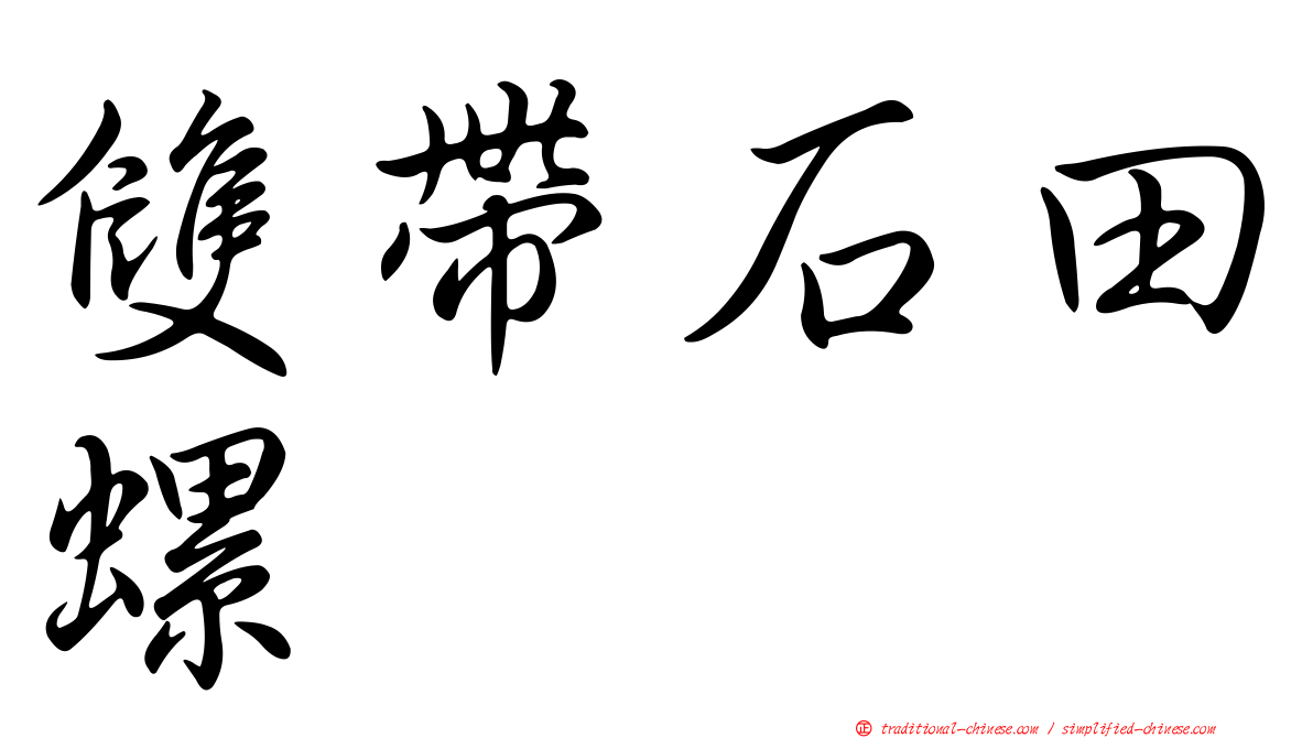 雙帶石田螺