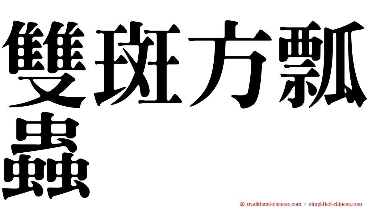 雙斑方瓢蟲