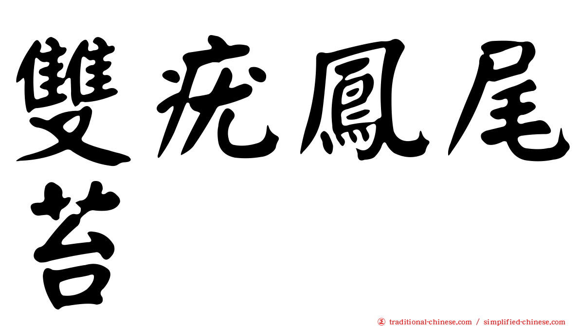 雙疣鳳尾苔