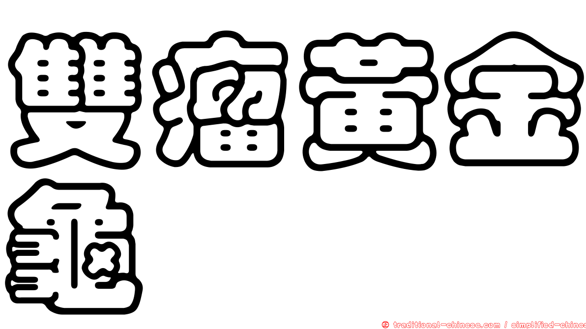 雙瘤黃金龜