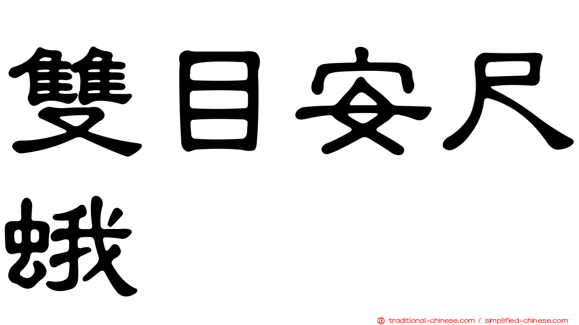 雙目安尺蛾
