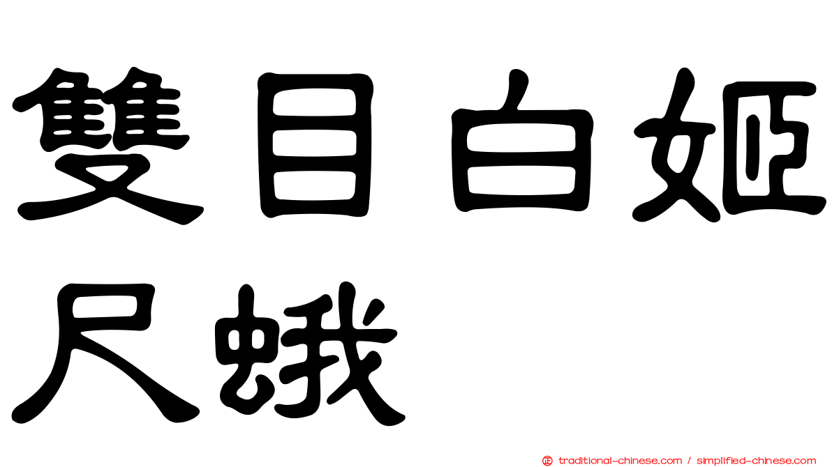 雙目白姬尺蛾