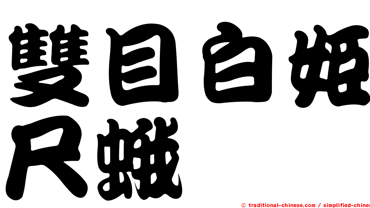 雙目白姬尺蛾