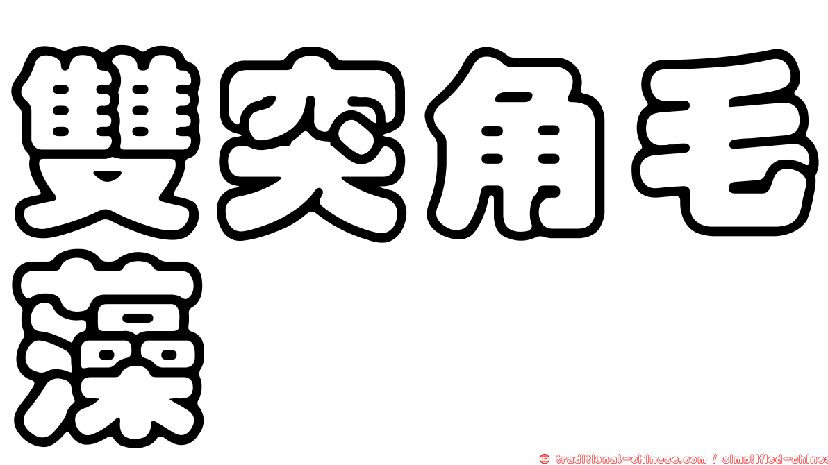 雙突角毛藻