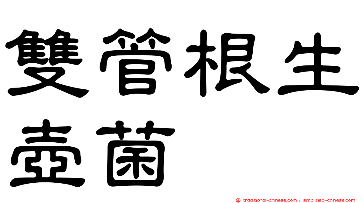 雙管根生壺菌