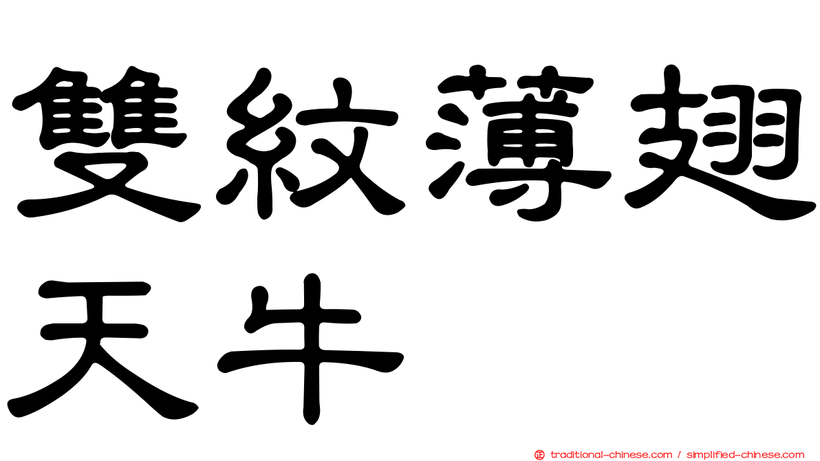 雙紋薄翅天牛