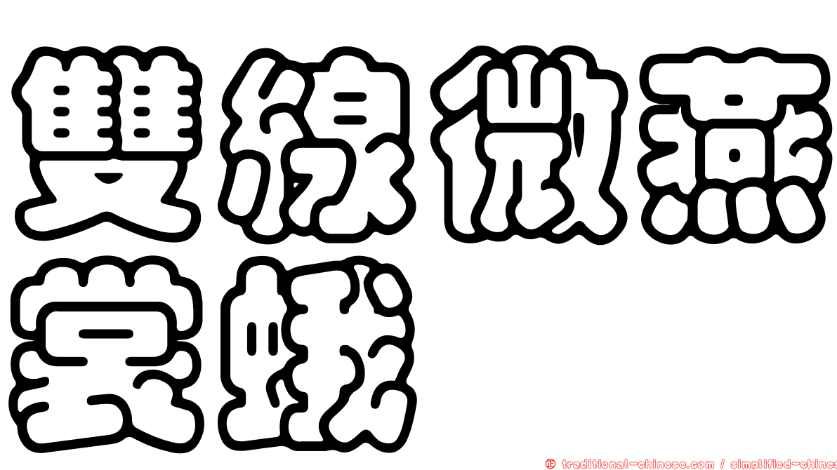 雙線微燕裳蛾