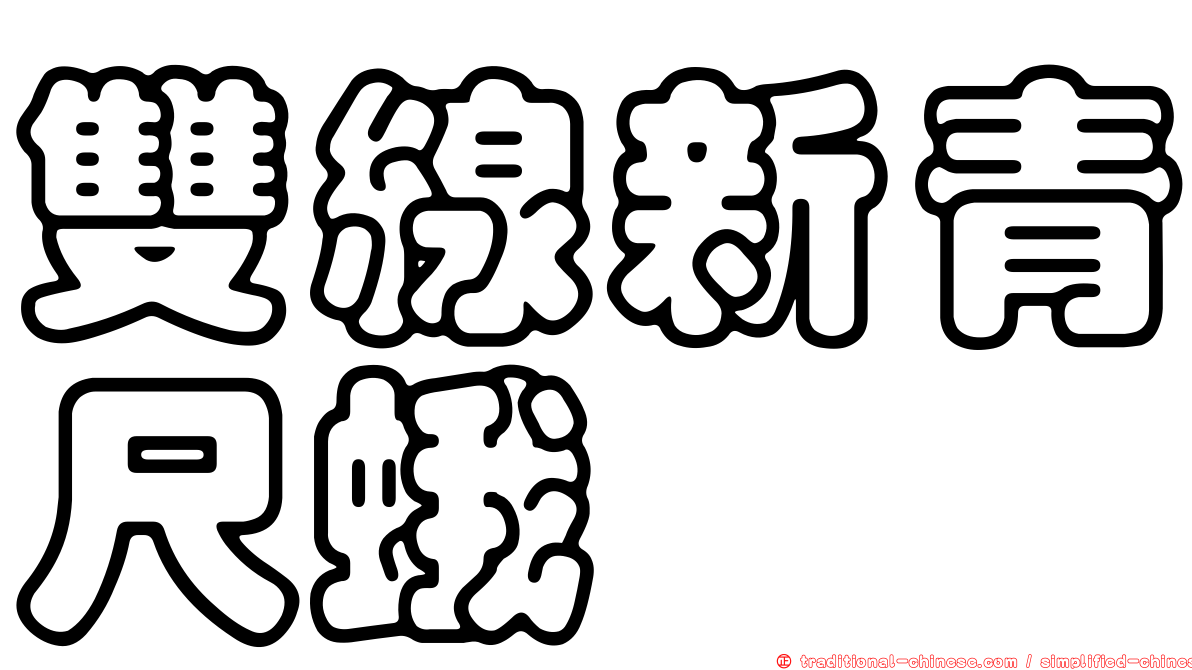 雙線新青尺蛾