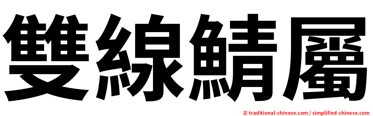 雙線鯖屬