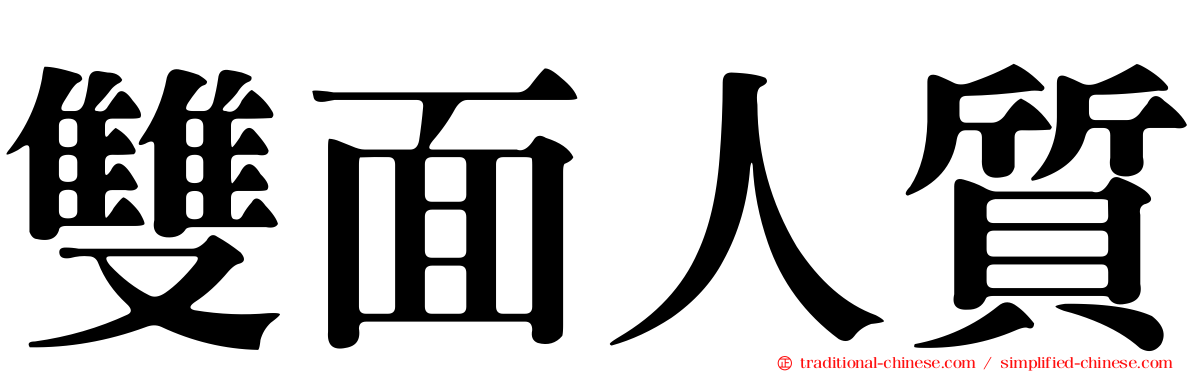 雙面人質