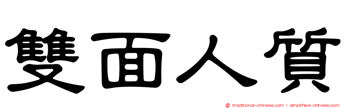 雙面人質