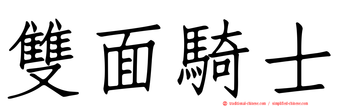 雙面騎士