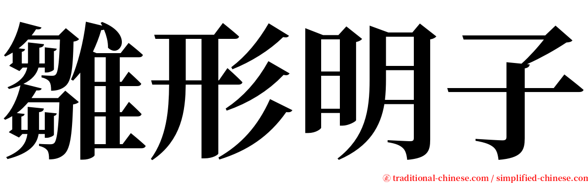 雛形明子 serif font