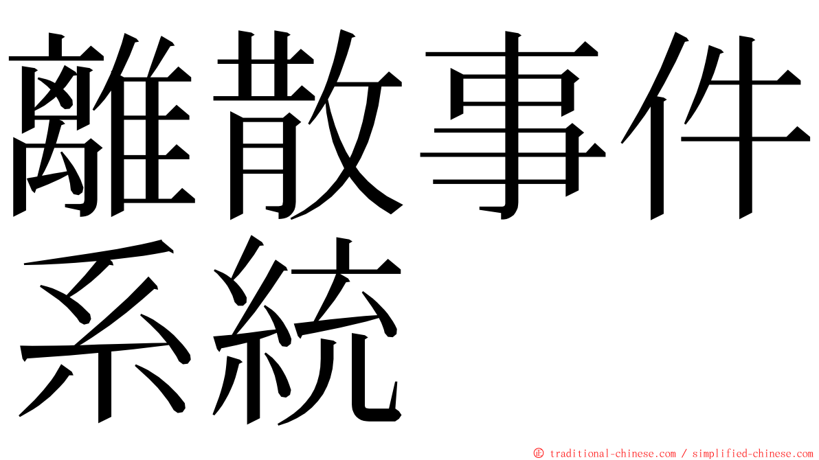 離散事件系統 ming font