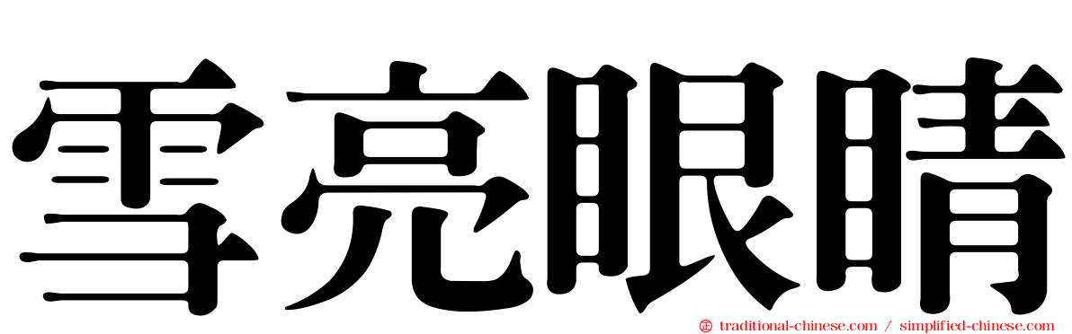 雪亮眼睛