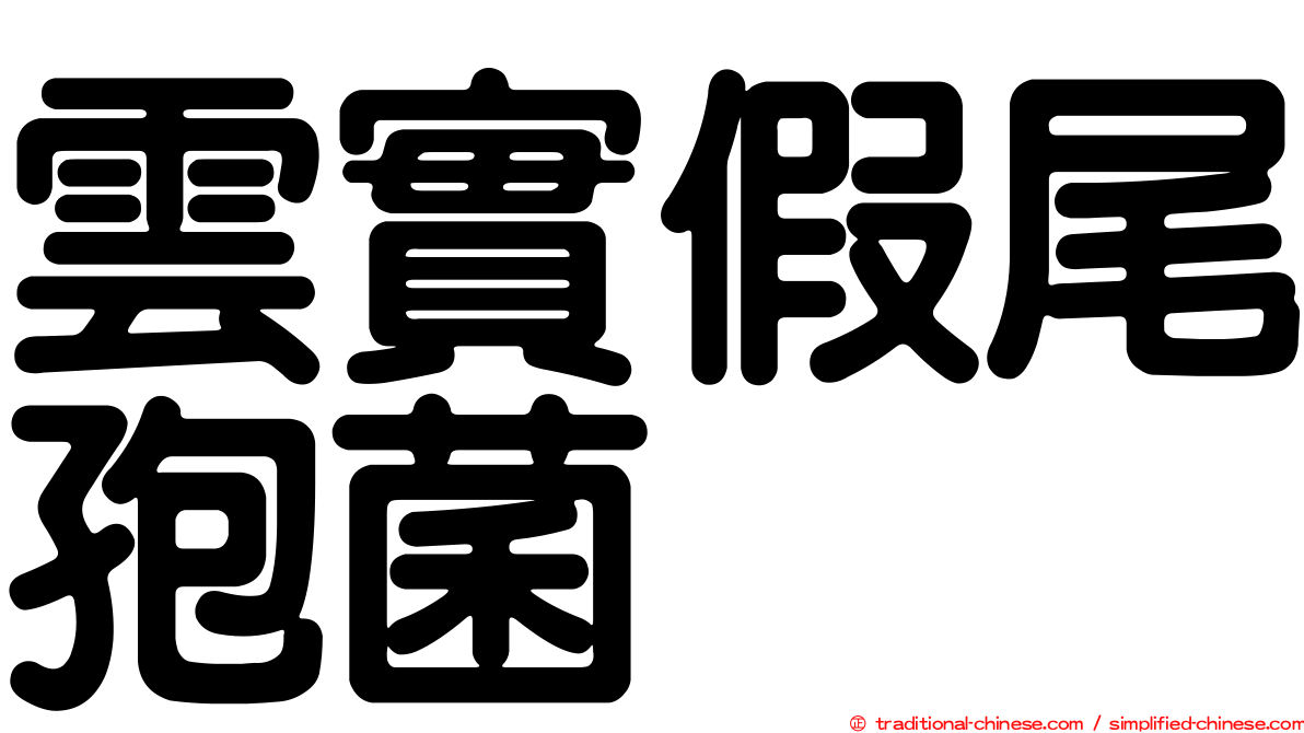 雲實假尾孢菌
