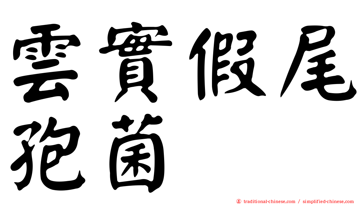 雲實假尾孢菌