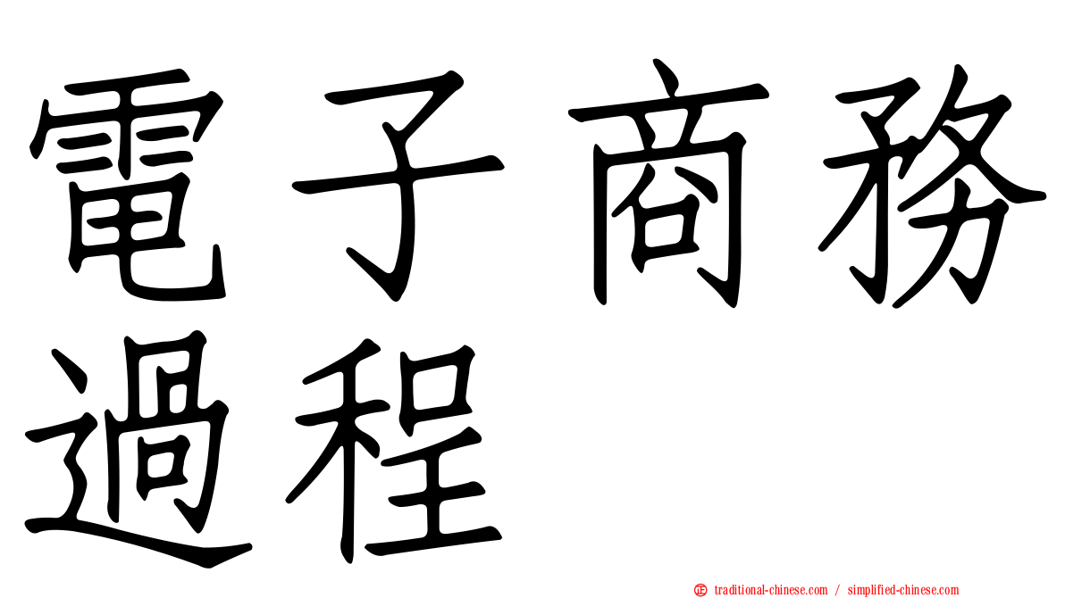 電子商務過程