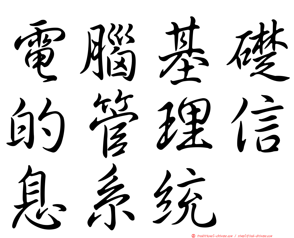 電腦基礎的管理信息系統