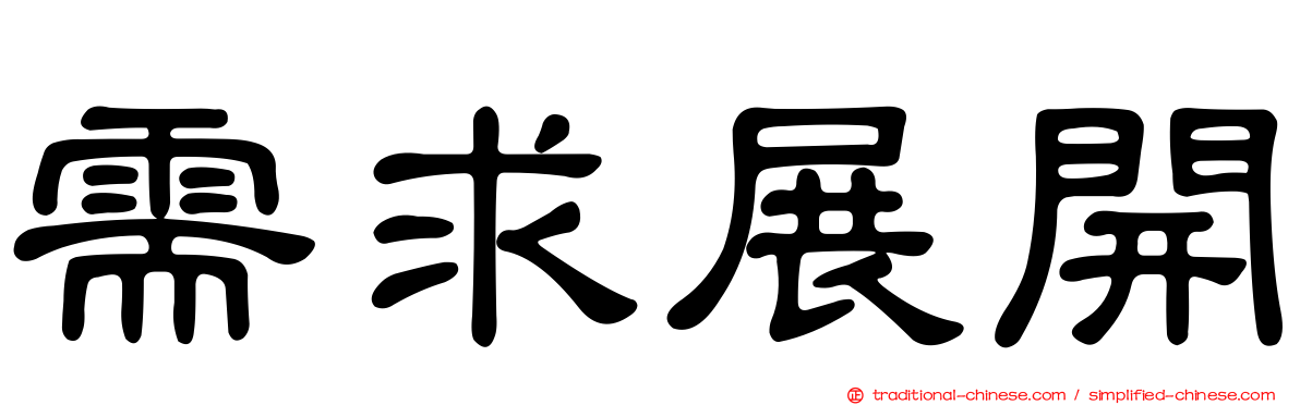 需求展開