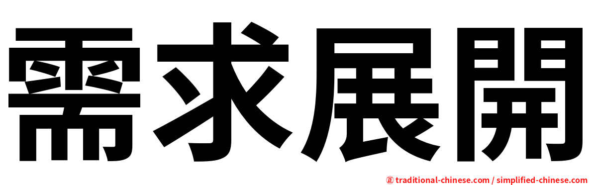 需求展開