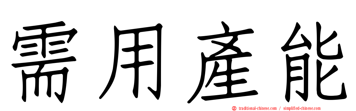 需用產能