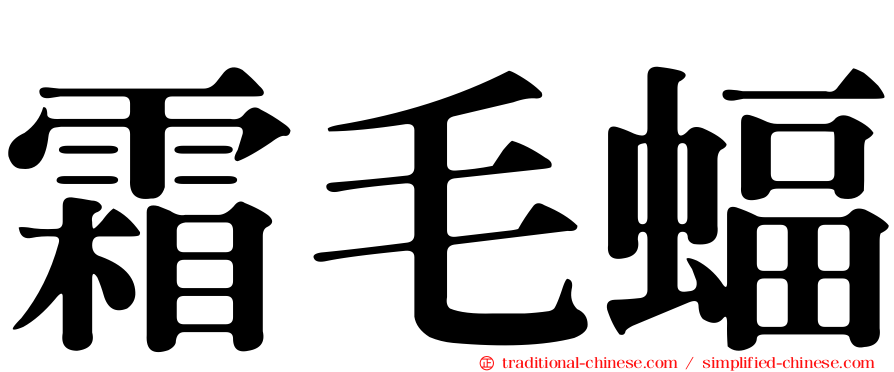 霜毛蝠