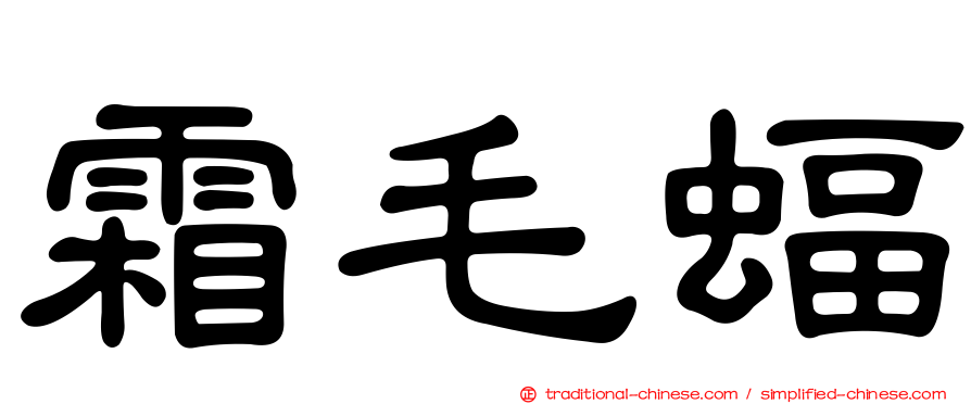 霜毛蝠