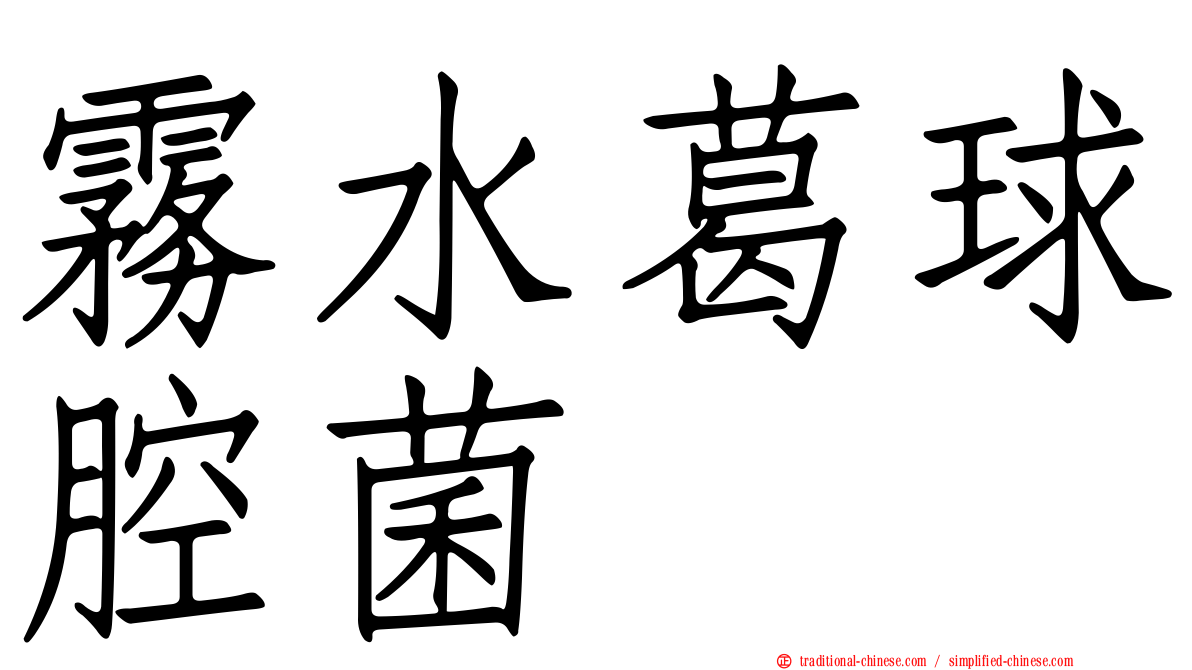 霧水葛球腔菌