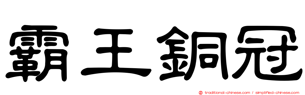 霸王銅冠
