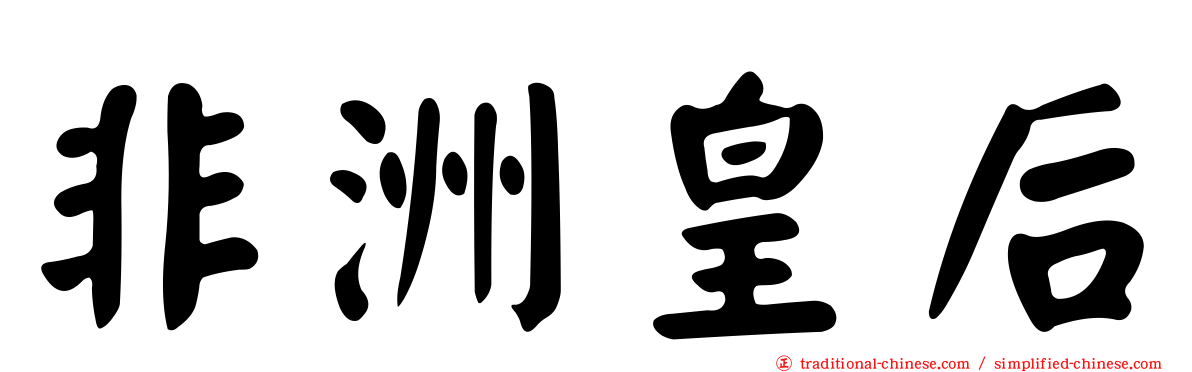 非洲皇后