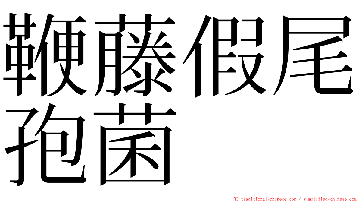 鞭藤假尾孢菌 ming font