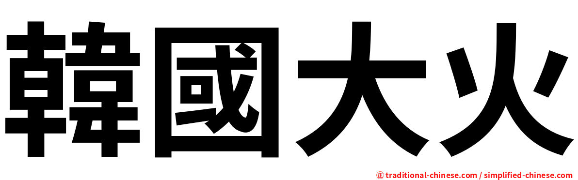 韓國大火