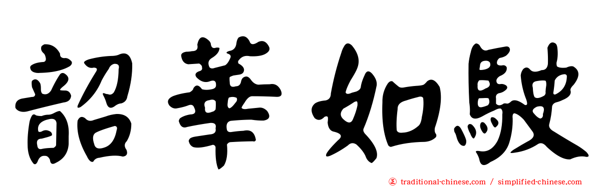韶華如駛
