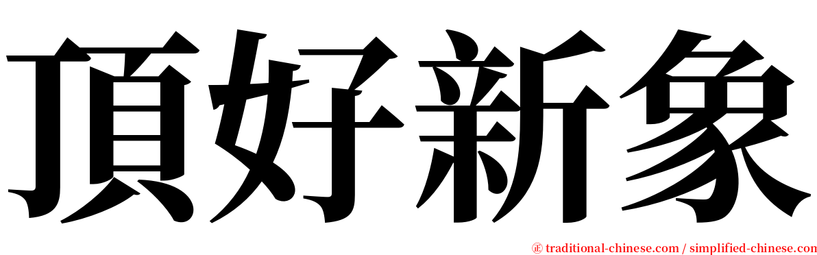 頂好新象 serif font