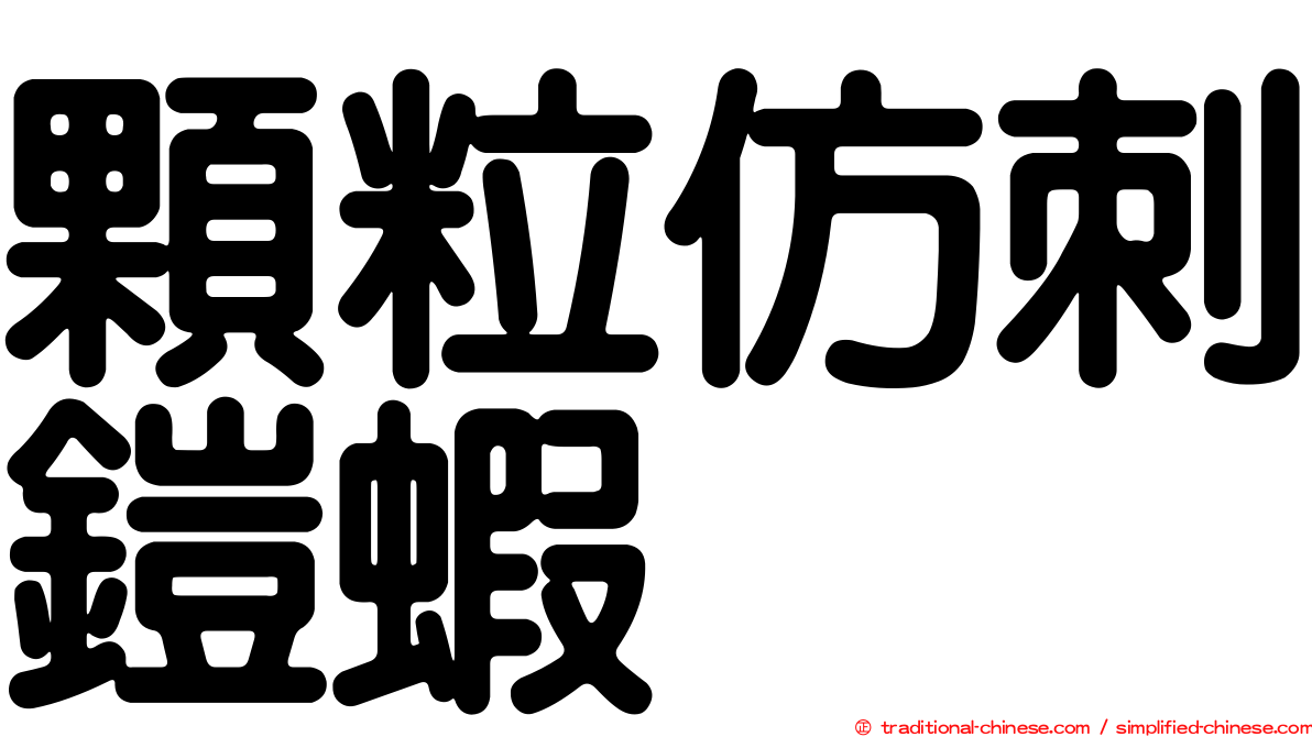 顆粒仿刺鎧蝦