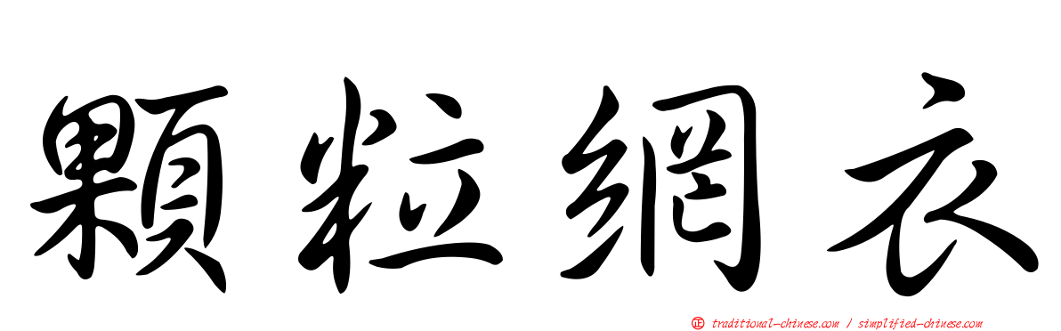 顆粒網衣