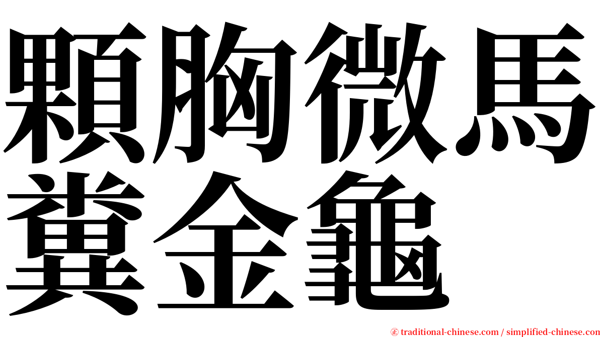 顆胸微馬糞金龜 serif font