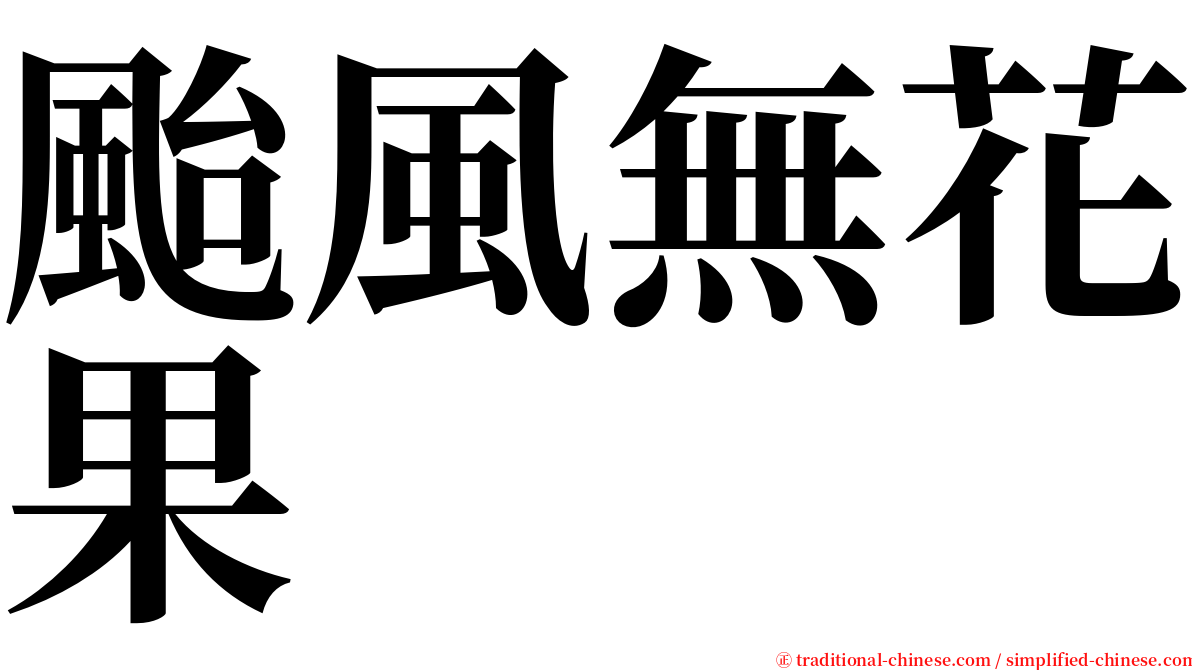 颱風無花果 serif font