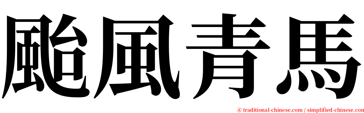 颱風青馬 serif font