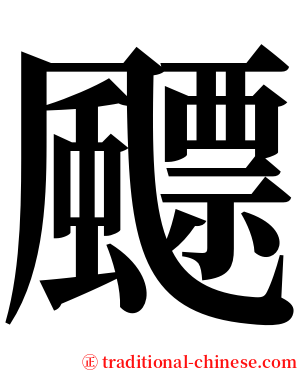 飃 serif font