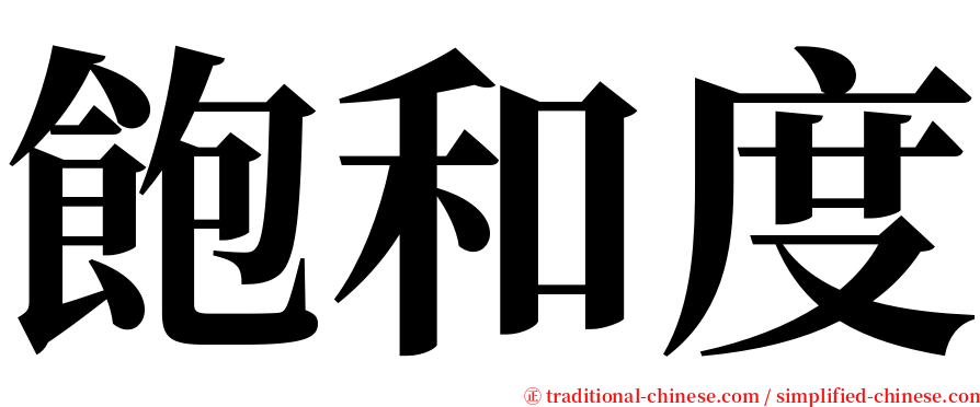 飽和度 serif font