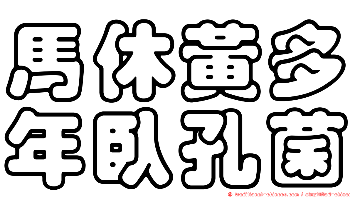 馬休黃多年臥孔菌