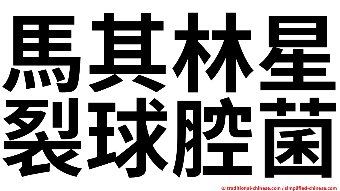 馬其林星裂球腔菌