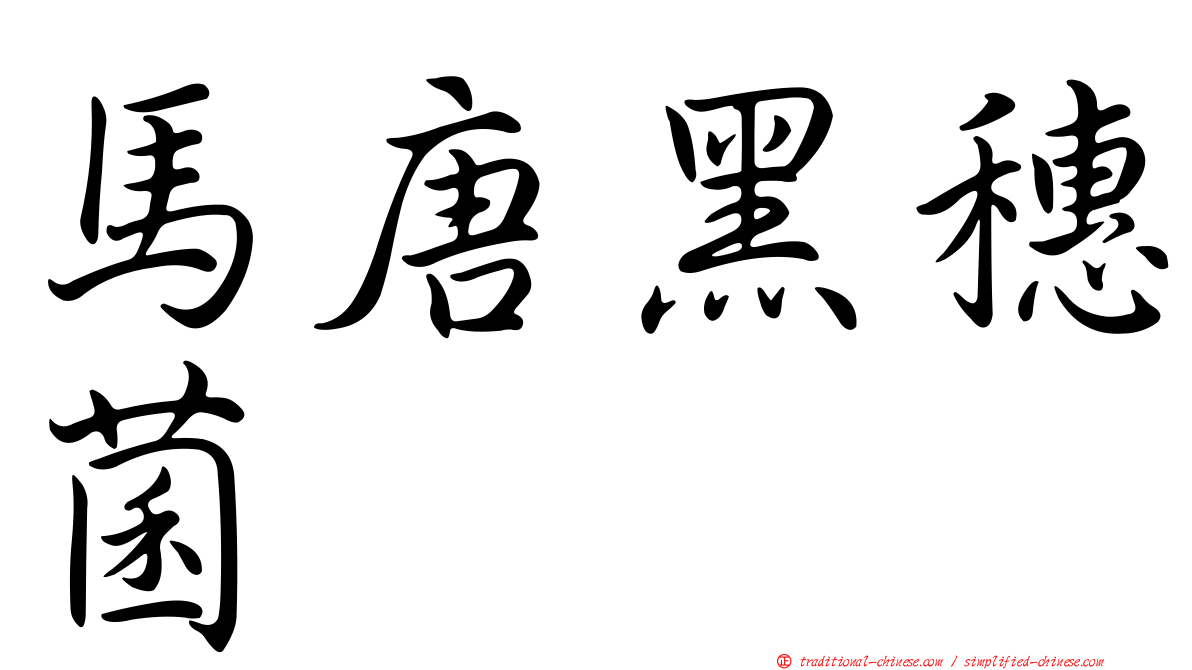 馬唐黑穗菌