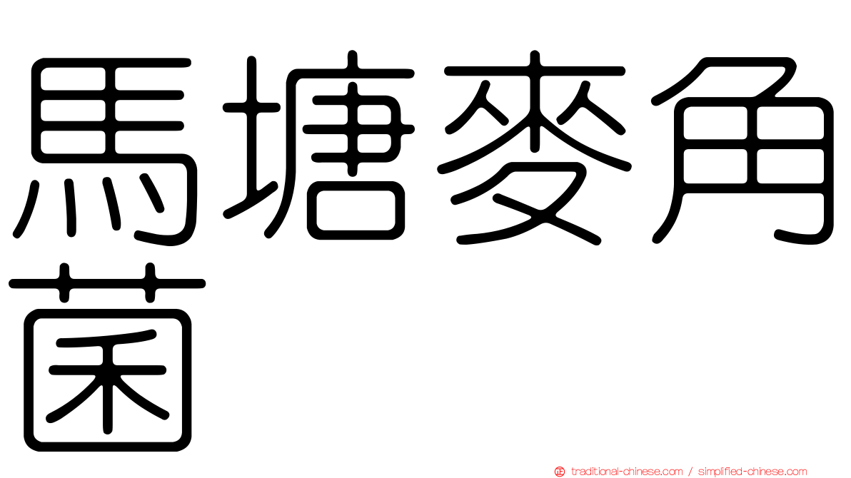 馬塘麥角菌