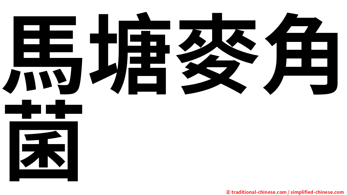 馬塘麥角菌